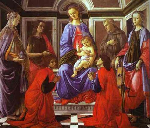 Sandro Botticelli Madonna and Child with Six Saints china oil painting image